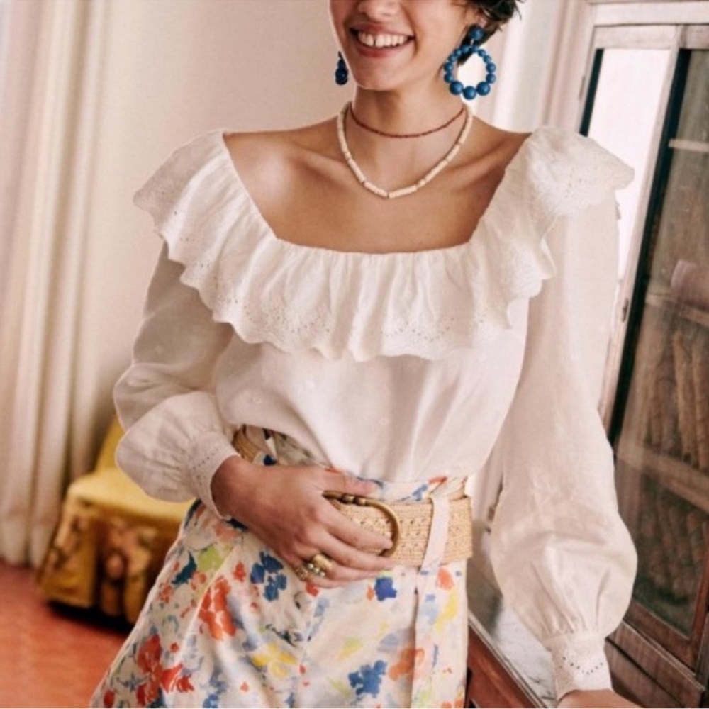 NWT - Sezane - Franceska Blouse - FR 38 / US 6